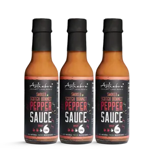 Ashebre Scotch Bonnet Pepper Sauce 3-Pack Bundle - Award Winning Hot Sauce