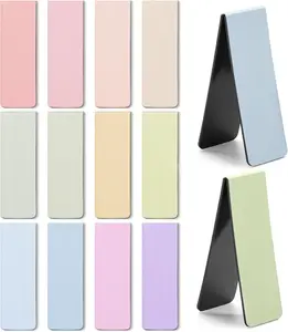 Magnetic Bookmarks - 12 Pack Pastel Colors, Bookmarks for Women, Men & Kids