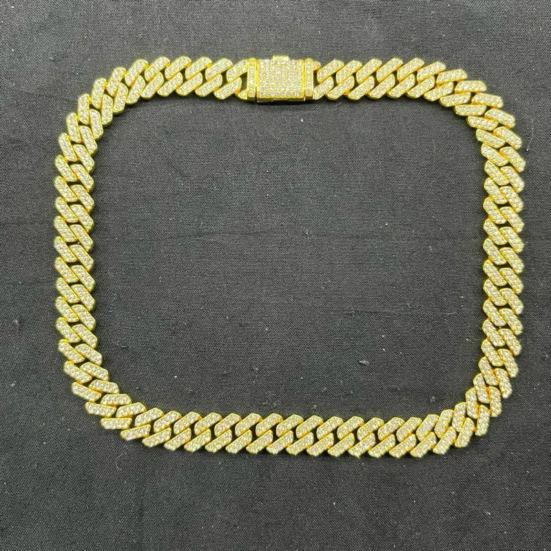 Iced out gold chain