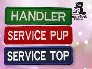 Service ID Embroidered Patch