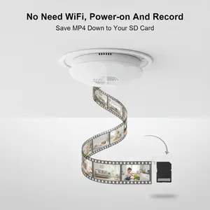 Ouvis WiFi Remote Real-Time Viewing,with Built-in Large Capacity Battery,  1080P FHD Night Vision, Ceiling/Wall Mount Overhead View, Motion Detection, Local Recording Without Network