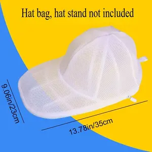 Hat Cleaning Cage for Washing Machines, Hat Cleaner with Mesh Bag NONE