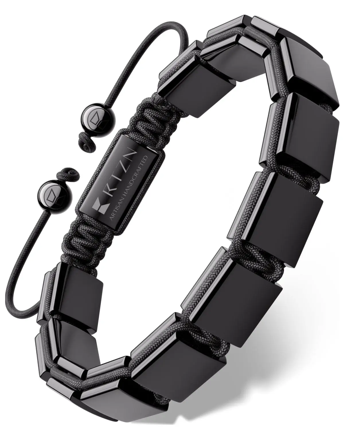 RTZN Black Obsidian Beaded Bracelet - Havana Style 
