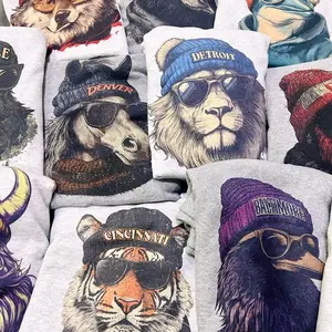 Spirit Animal Football Graphic Sweatshirts City Animal Sports Pullover Game Day City Football Sweatshirt CaSual Game Home Town Pullover