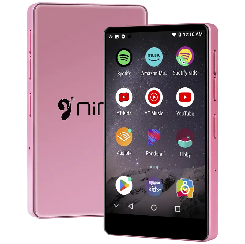 Lecteur Audio Tactile 4 Pouces Lecteur MP3 80GB Avec WiFi Bluetooth - écran Tactile IPS 4 Pouces Lecteur De Musique Pour Enfants Lecteur Mp4 Android Avec Spotify Audible Deezer Play Store Streaming