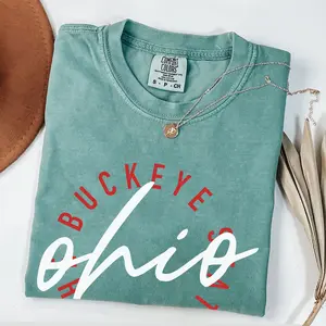 Comfort Colors Ohio Shirt, OHIO Round Fleece Shirt, Ohio State, Comfort Colors Shirt