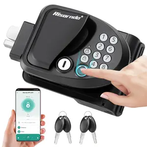 Nilight RV Door Lock Keyless Entry, 4-in-1 RV Locks Replacement with APP, Fingerprint, Password, Keys, Bluetooth RV Keyless Entry Door Lock for Camper, Not fit Class A or Class C RVs