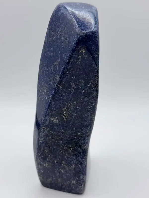 Natural Lapis Lazuli Freeform Tower, Polished Raw Crystal Point, Third Eye Chakra Stone, Home Decor