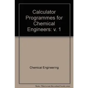 USED-Calculator Programs for Chemical Engineers (v. 1) by Chemical Engineering (Hardcover)