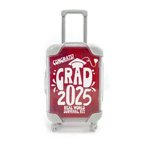 Graduation Novelty Gift Mini Suitcase Gift Card Surival Kit "Real World Survival Kit"