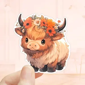 Cute Highland Cow Sticker