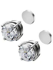 Magnetic Ear Cuffs for Unpierced Ears, Zirconia Fake Earrings, Unisex Fashion Jewelry, Skin-Friendly, Trendy Ear Accessories