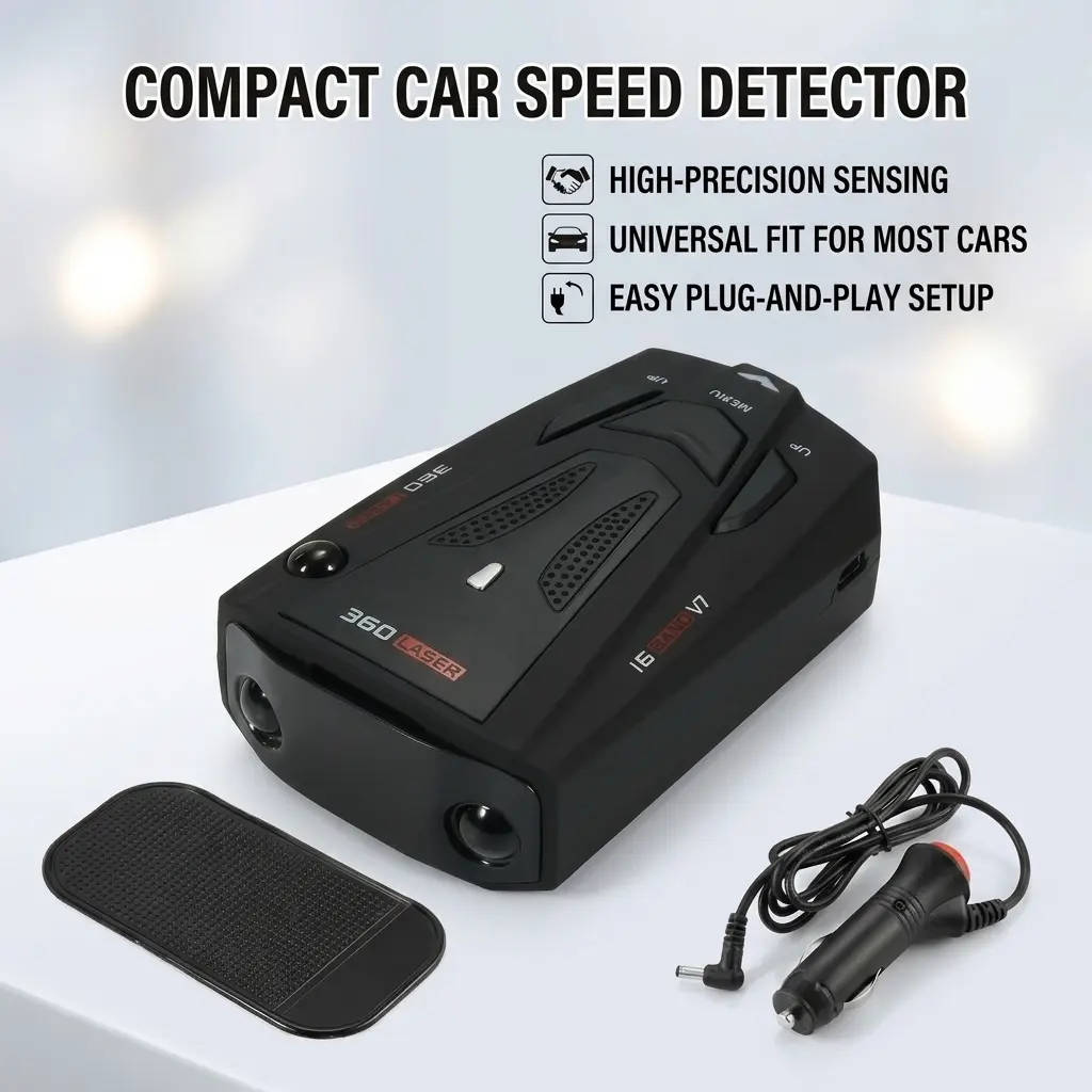 Universal Car Speedometer - Adhesive-Mounted, Compact & Durable, No Radar/Digital Display, Non-Monitoring, Fits Most Cars, 1 Year Warranty, 24/7 Customer Service, Essential Commuting Auto Accessory for US Drivers, Daily Driving