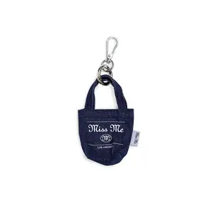 Denim Tote Bag Keychain