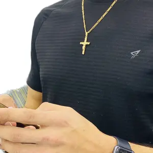 Men's Rustic Cross Necklace