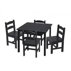Giftmark  Espresso Square table with 4 Chairs