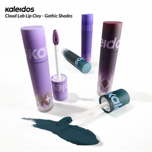 Kaleidos Cloud Lab Lip Clay - Gothic Shades | Velvety Matte, Lightweight & Long-Lasting, Rich & Buildable Color, Rave Makeup, Festival Makeup, Cosmetic Gift, Lipstick