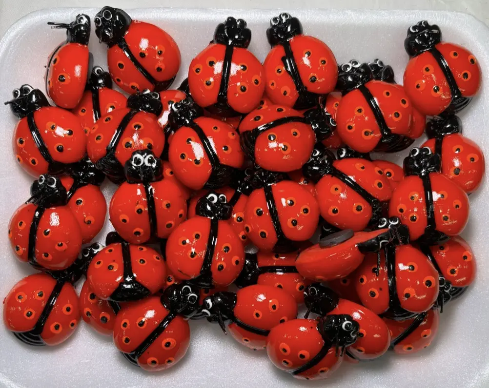Cute Red Ladybug Fridge Magnet – Garden-Inspired Refrigerator and Kitchen Décor