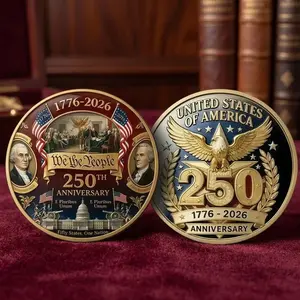 American Independence 250th Anniversary (1776-2026)- USA 250th Anniversary Coin Medal - American Independence Commemorative Coin 1776–2026 | USA Semiquincentennial Medal Coin | 250th Anniversary American Collectible
