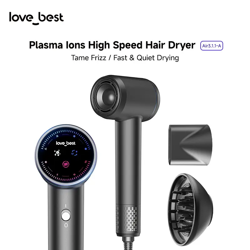 Love best High-Speed Multifunctional Hair Dryer - Plasma Ionic Scalp Care Beauty Product with Intelligent Temp Control, Self-Cleaning, Anti-Static, Frizz-Free Features, Ideal Mom Gifts for Women Summer Hair Style #SummerFinds,dorm essentials, High-Speed H