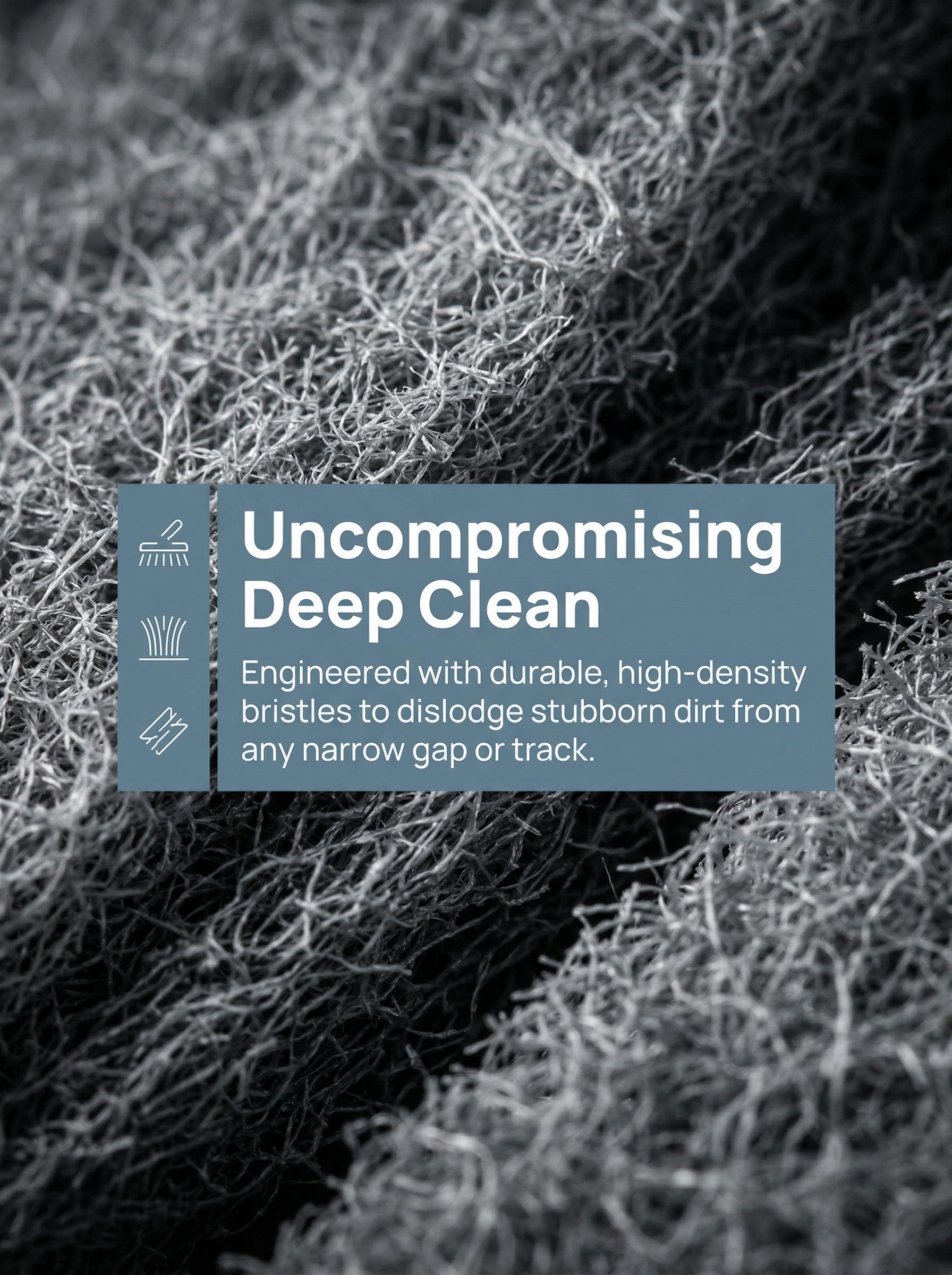 Grey Window Groove Cleaning Brush, 1 Count Portable Handheld Window Track Cleaning Brush, Multifunctional Cleaner Tools for Door Gap Track, Household Essentials, House Cleaning Tools, Household Items, Versatile Cleaning Tool, Window Cleaning Kit