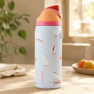 Owala Silly Goose 32oz FreeSip Water Bottle, Cute goose-pattern water bottle, Limited Edition Insulated Stainless Steel Leak Proof BPA Free Bottle, Cute goose-pattern water bottle, meaningful gift for girls, Drinkware Tumbler