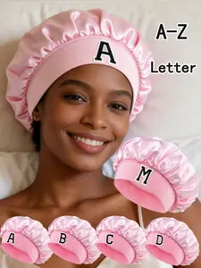 Soft Satin Lined Silk Sleep Cap Skin Friendly Breathable Night Hair Care Without Pressing Hairstyle Unisex Night Cap Sleep Bonnets