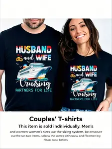 New Couple's T-shirts The men's and women's versions use the same sizing system. Please ensure you purchase two items: one men's T-shirt and one women's T-shirt. This item is sold individually.