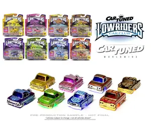 CarTuned 1:64 Lowriders SHOW GLOW Series 1 Assortment of 8 Styles 2025 – L.E.D. Light Up Chassis - Factory Sealed Case