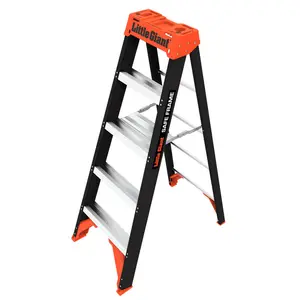Little Giant Safeframe Ladder - 5 Feet Model, ANSI Type 1A 300 lb Rated, Fiberglass