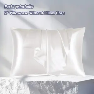 Multicolor Solid Color Satin Pillowcase, Similar to Silk Pillow Cases,Modem SimplePllowcase without Fller, Luxurious and SikyCooling Pillow Cover with Envelope Closure for Home Bedroom Dormitory, Bedding Supplies