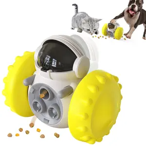 Interactive Pet Food Dispenser Toy, Slow Feeder Balance Ball for Cats and Dogs, Textured Rolling Snack Roller, Pet Toys
