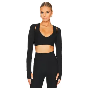 YEAR OF OURS Stretch Shrug in Heather Black