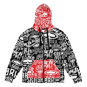 Blasted Zip Hoodie (Red)