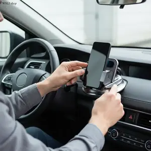 360° Rotating Car Phone Mount - Strong Sticky Dashboard Stand, Hands-Free GPS Support, Fits iPhone, Android Devices, SUVs, Trucks
