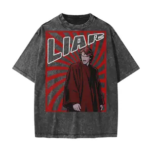 LIAR//The Transformation to the Dark Side Heavyweight Snow Washed T-Shirt Anakin Inspired Streetwear Tee Drop Shoulder I am what remains