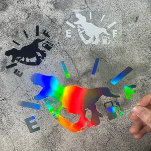 1 PC creative cartoon dinosaur tail pull fuel tank pointer sticker car decoration accessories suitable for vehicle fuel tank cap body scratch cover waterproof sunscreen fun decoration self-adhesive Car Decals