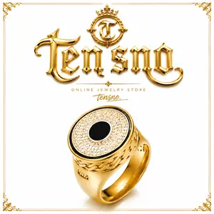 Gold-plated ring, Inlay Craft Woven Texture Enamel Material Personality Ring, Suitable For Men and women to wear, waterproof, wear-resistant, rust-proof.