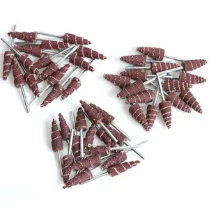 45Pcs/Set 3x10 mm Cone Shape Abrasive Flap Wheel,Sandpaper Grinding Head for Rotary Tool,Used for Groove,Gap,Corner Polishing,Tools & Hardware ﻿