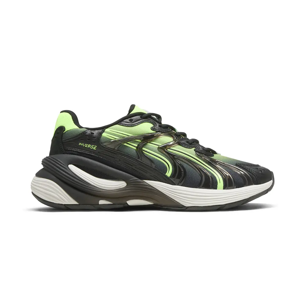 PUMA Mens Inverse Mutant Lace Up Sneakers Shoes Casual - Black, Green PUMA Mens Inverse Mutant Lace Up Sneakers Shoes Casual - Black, Green