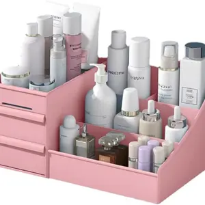 Drawer Cosmetic Organizer Box, Bathroom Counter Makeup Storage, Office Desk Stationery Rack, Lipstick and Jewelry Holder