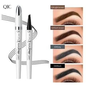 Waterproof Micro-Fork Eyebrow Pen, Smudge-Proof Long-Lasting for Hair-Like Brush Strokes, Natural Smooth Eyebrow Makeup, Easy to Use Beginner-Friendly, Portable Travel Size for Daily Wear, Office and Everyday Beauty Routine