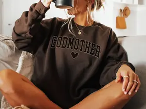 Leopard Godmother Sweatshirt, Godmother Shirt for Baptism, Godmother Gift from Goddaughter, Godmother Proposal, Gift for Godmother