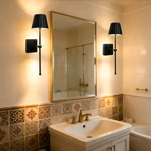Modern LED Wall Light with Touch Control, USB Rechargeable Metal Wall Lamp, Dimmable, Timer, 3 Color Temperatures, Bedroom Living Room Hallway, Led Mood Light