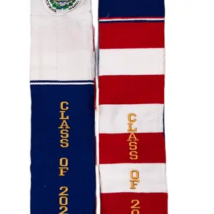 Personalized Salvador Graduation Stole with 2025 Embroidery - Class of 2025 Design