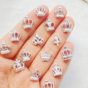 50 colorful cartoon mini crown resin rhinestone nail accessories, charming and sweet multifunctional rhinestone jewelry - suitable for nail art, scrapbook DIY、 Wedding decorations and nail art accessories