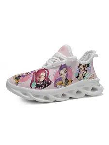 Exclusive Recommendation Anime Print Kids Sports Shoes, Cute Kpop Style, Main Character Pattern, Comfortable Thick Sole Design