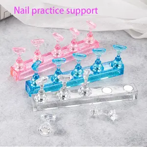 Nail Art Practice Stand, 1 Piece Nail Art Practice Base, Nail Art Practice Tool, Manicure & Pedicure Tools for Home & Salon Use, Nail Supplies Equipment