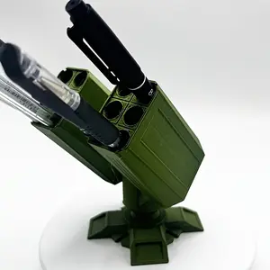 Creative High-Angle Gun Pen Holder, Office Desk Decor, Military Enthusiast Gift, Unique Desktop Accessory, Office Desk Accessories, Perfect for Home & Office Use