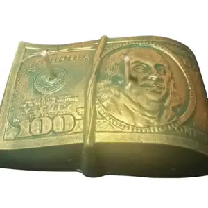 Benjamin Franklin Cash Money Candle Decor Light Standing Ornaments